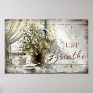 Poster Respirer Un Peu Vintage Chill