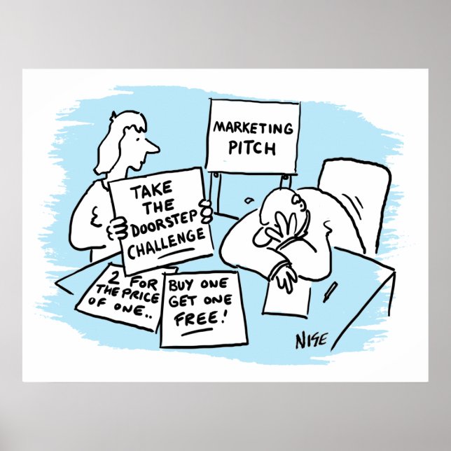 Poster Responsable marketing avec idées de campagne comme (Devant)