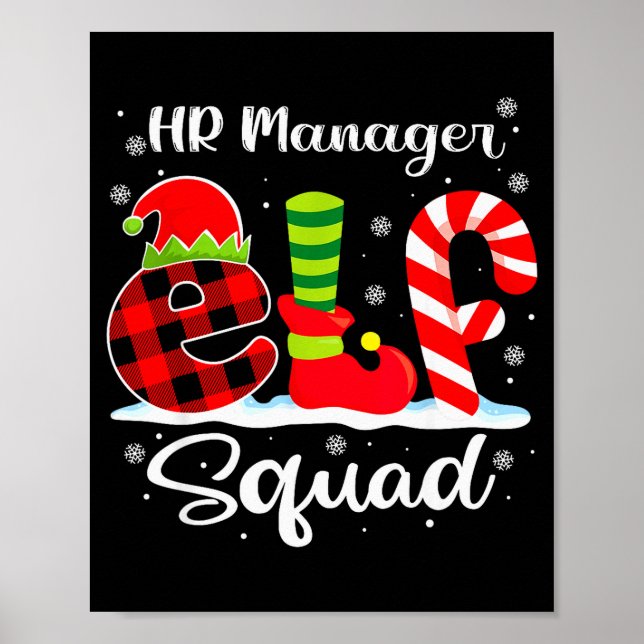 Poster Responsable RH Elf Squad Recrutement de Noël Corre (Devant)