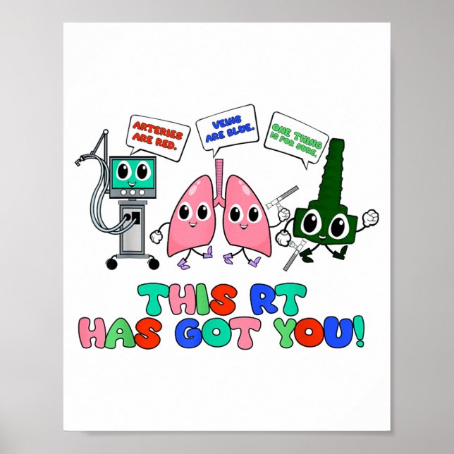 Poster Resratory Therast Valentine’s Day Design Lung Squa (Devant)