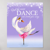 Ressentez la musique danser ballet cygne nurserie