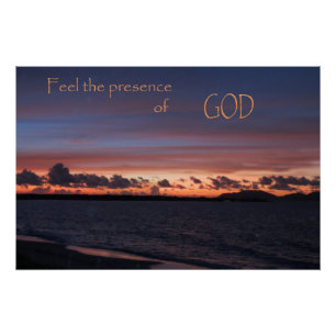 Poster Ressentez la présence de Dieu
