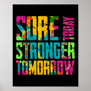 Poster Ressentir aujourd'hui plus fort demain entraînemen