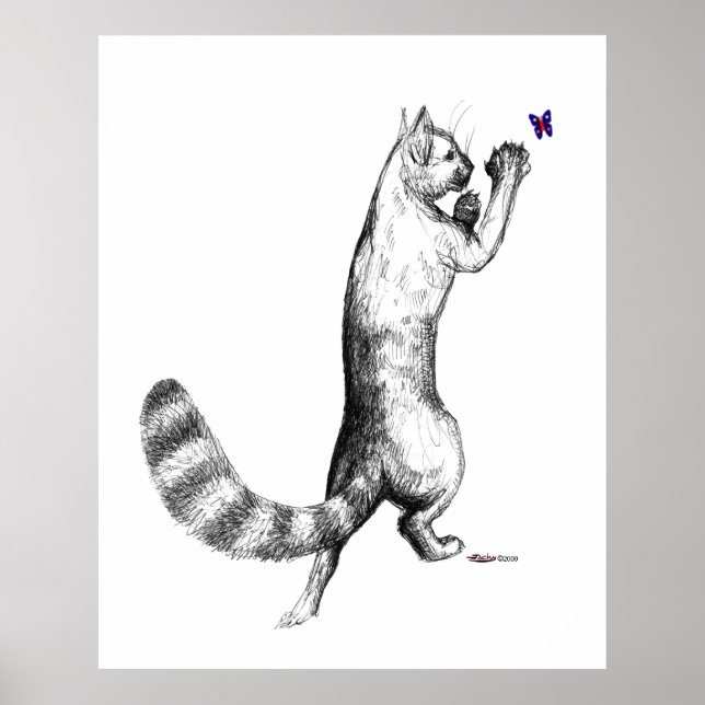 Poster Ressort de chat (Devant)