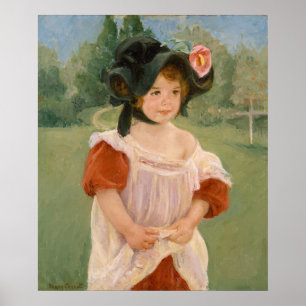 Poster Ressort : Margot se tenant dans un jardin   1900
