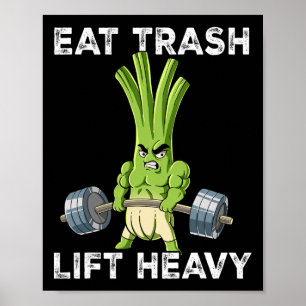 Poster Ressort Onion Gym Entraînement Poids Manger Trash