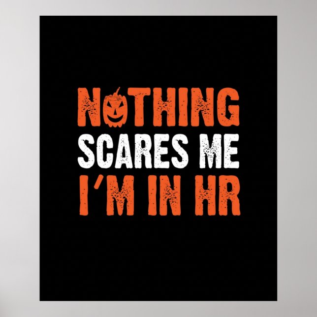 Poster Ressources humaines Halloween HR Costume drôle (Devant)