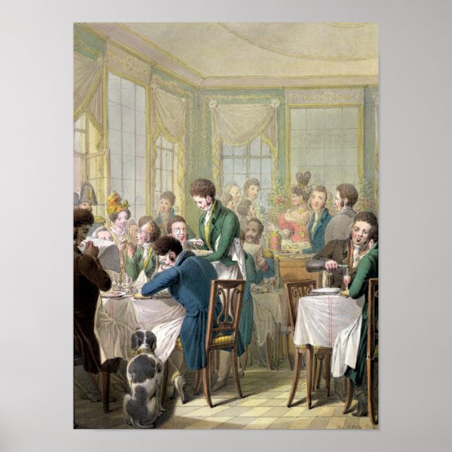 Poster Restaurant au Palais Royal, 1831 (Devant)