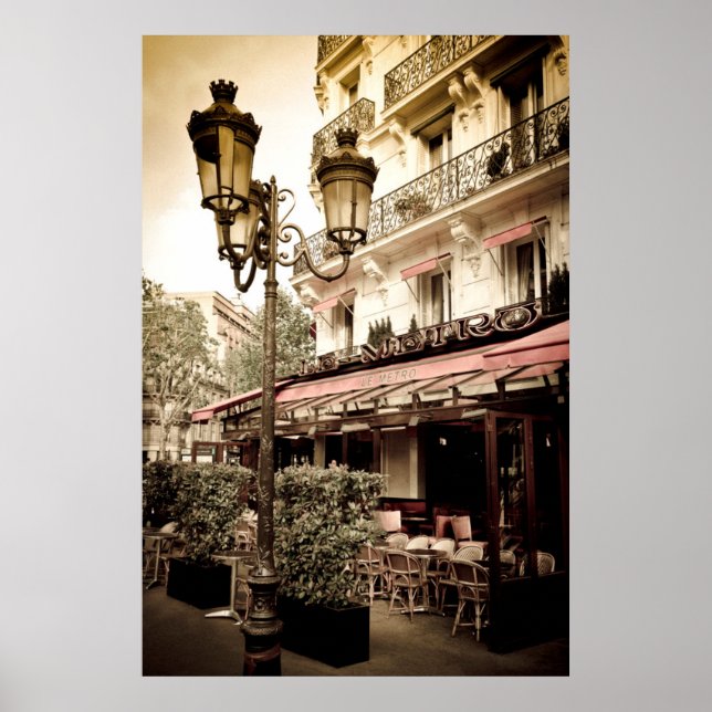 Poster Restaurant de rue, Paris, France (Devant)