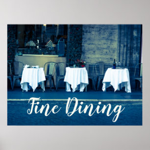 Poster Restaurant gastronomique pour gourmets et gourmets