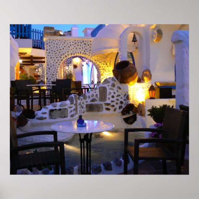 Poster Restaurant Grèce (Devant)