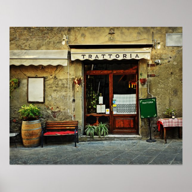 Poster restaurant italien (Devant)