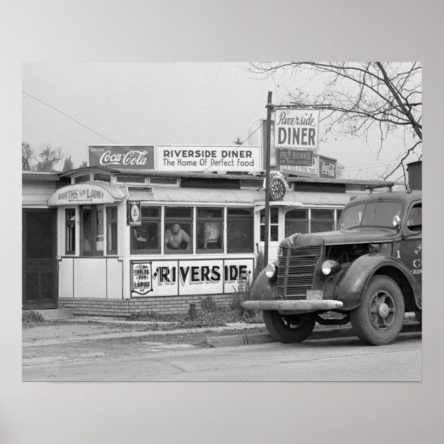 Poster Restaurant Riverside, 1941 (Devant)