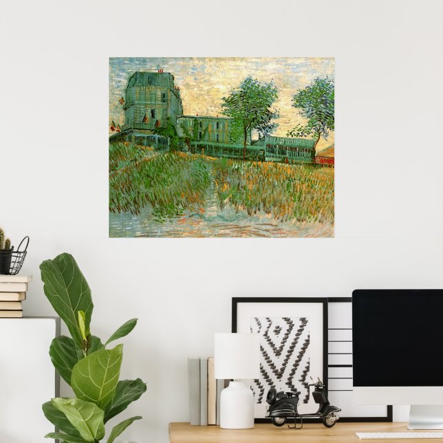 Poster Restaurant Sirene, Asnières par Vincent van Gogh (Bureau à domicile)