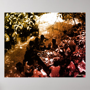 Poster Restaurant Vintage Chine Canton