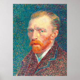 Poster Restauré Vibrant Vincent Van Gogh Autoportrait