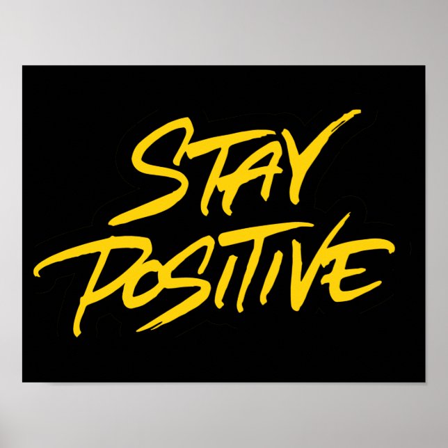 Poster Rester positif (Devant)