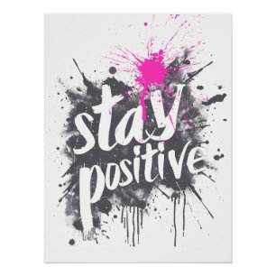 Poster Rester positif