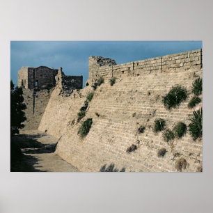 Poster Restes des murs de forteresse, c.37-31 construit