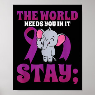 Poster Restez au monde a besoin de vous éléphant 988 Suic