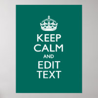 Restez calme et ayez votre texte sur Turquoise Tur