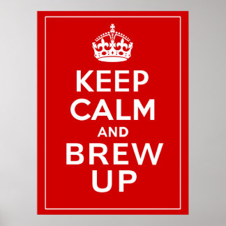 Poster Restez calme et brassez-vous ~ British Fun