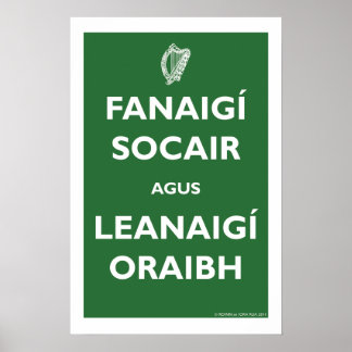 Poster Restez calme et continuez !