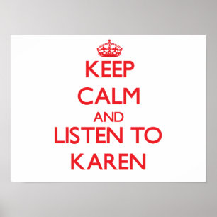 Poster Restez calme et écoutez Karen