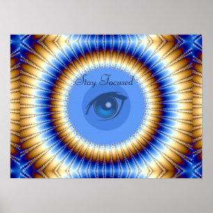 Poster Restez concentré, vision et rêves_
