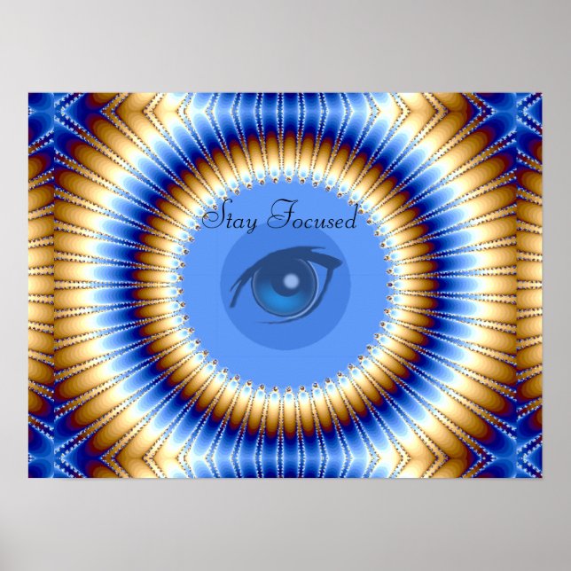 Poster Restez concentré, vision et rêves_ (Devant)