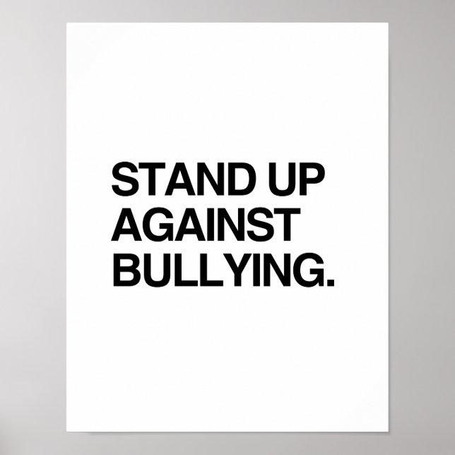 POSTER RESTEZ CONTRE LE BULLYING (Devant)