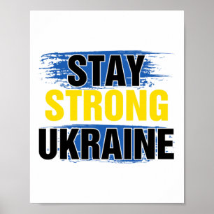 Poster Restez Forts Ukraine