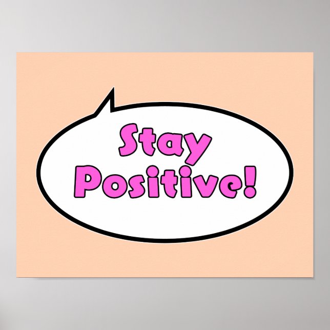Poster Restez Positif ! (Devant)