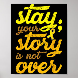 Poster Restez Votre Histoire N'Est Pas Sur Le Suicide En