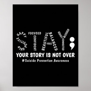 Poster Restez Votre Histoire N'Est Pas Sur Le Suicide En 