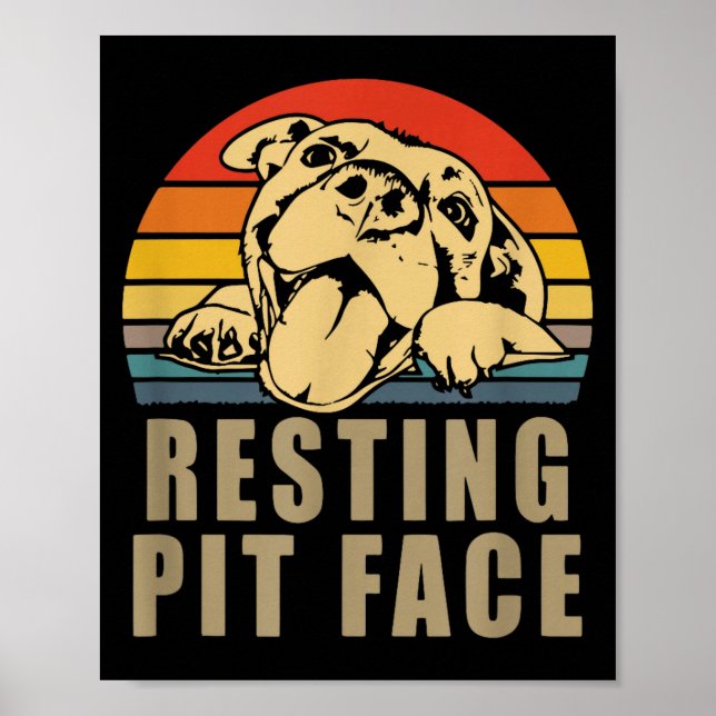 Poster Resting T Face - Tbull Lovers Gift For Men And Wom (Devant)