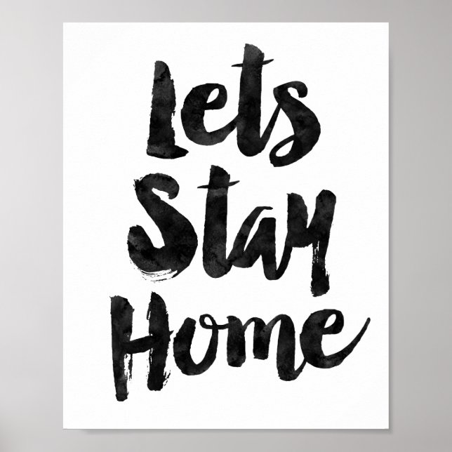 Poster Restons à la maison (Devant)
