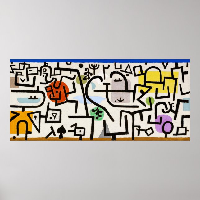 Poster Résumé captivant : Port riche par Paul Klee (Devant)