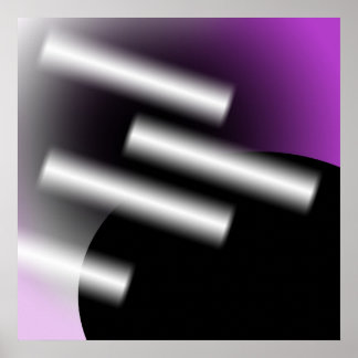 Poster Résumé Violet avec Rayons de Lumière AP0005