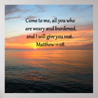 RETIRER MATTHEW 11:28 SCRIPTURE VERSE SLEVER