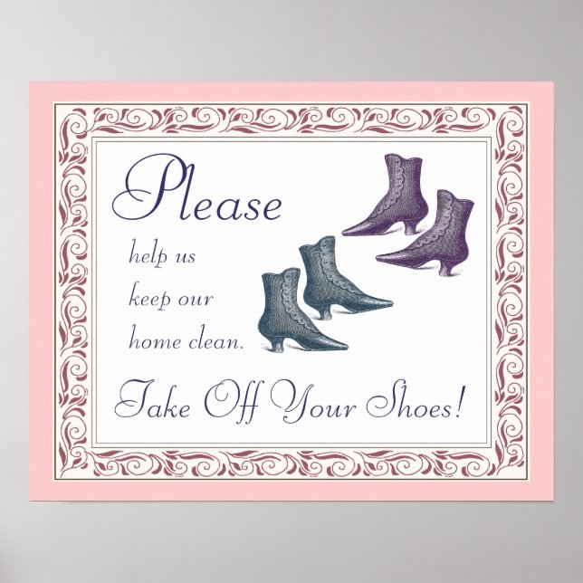Poster Retirez Vos Chaussures, S'Il Vous Plaît (Devant)
