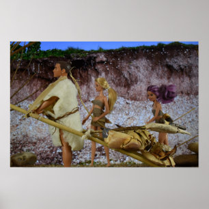 Poster Retour à la maison après la chasse.