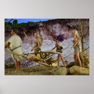 Poster Retour à la maison après la chasse.