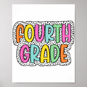 Poster Retour À L'École Dalmatie Dots Enseignant Étudiant