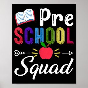Poster Retour à l'école enseignant pré-maternelle élève p