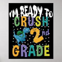 Retour à l'école Je suis prêt à écraser Dino de 2e