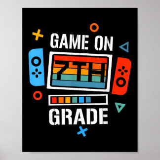 Poster Retour À L'École Jeu Sur Le Jeu De La 7E Année Fun
