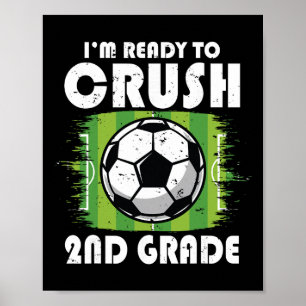 Poster Retour à l'école Premier jour de 2e année Football