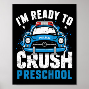 Poster Retour à l'école Premier jour de la maternelle Voi