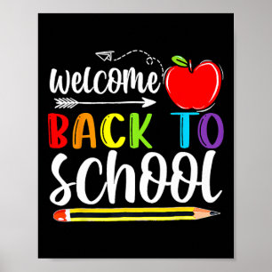 Poster Retour À L'École Premier Jour De L'École Enseignan